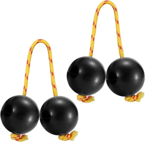 قطعتان من كرة Aslatuas الإيقاعية Kashaka Shaker أداة شاكر أفريقي متينة ABS Kashaka Music Egg Shaker مع قرع مزدوج للحفلات وحفلات الزفاف، أسود in Saudi Arabia