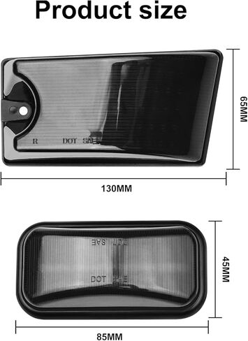 10 قطع LED مجموعة إضاءة سقف الكابينة استبدال العدسات المدخنة المتوافقة مع Hum mer H2 SUT2003-2009 عدسة دخان ضوء العلامة والإسكان الأسود in Kuwait