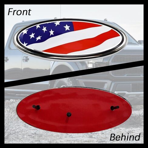 شعار السيارة الأمامي للباب الخلفي، 9 بوصة شعار تراكب العلم الأمريكي، شارة شعار العلم الأمريكي للباب الخلفي الخلفي، ملحقات السيارة الخارجية تراكب شعار معدني للباب الخلفي مناسب لفورد F150 F250 in Kuwait