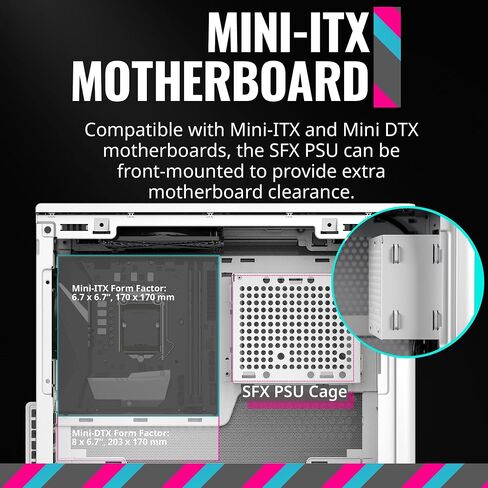 حافظة كمبيوتر Cooler Master NR200P V2 Mini-ITX 18L، مبرد سائل بتركيب علوي 240 مم | 280 مم، تركيب رأسي 356 مم، وحدة معالجة الرسومات 3.5 فتحة، مقسى | لوحة تهوية، USB 3.2 Gen 2x2 Type C (NR200PV2-KCNN-S00) in Saudi Arabia
