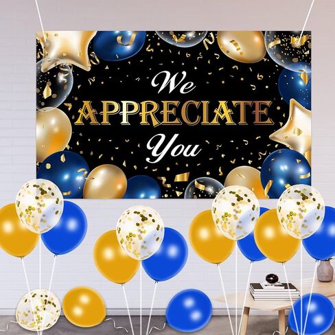 We Appreciate You Decorations Thank You Banner 43*70 Inch Doctor Nurse Teacher Pastor Employee Appreciation Gifts Mothers Day Decorations Vet Tech Week Gifts Thank You Sign Banner Team Appreciation Week in Saudi Arabia