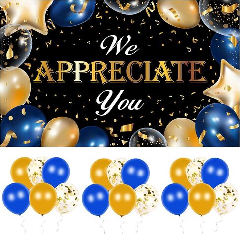 We Appreciate You Decorations Thank You Banner 43*70 Inch Doctor Nurse Teacher Pastor Employee Appreciation Gifts Mothers Day Decorations Vet Tech Week Gifts Thank You Sign Banner Team Appreciation Week in Saudi Arabia