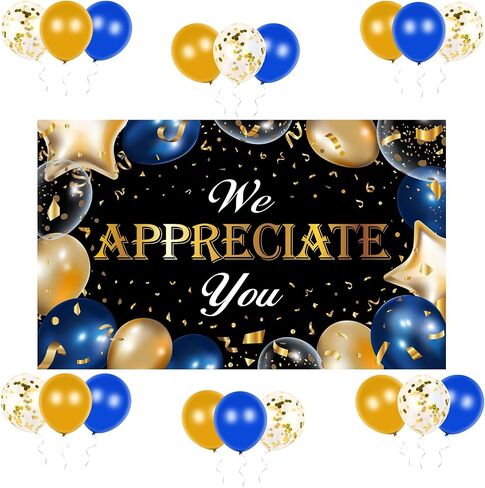 We Appreciate You Decorations Thank You Banner 43*70 Inch Doctor Nurse Teacher Pastor Employee Appreciation Gifts Mothers Day Decorations Vet Tech Week Gifts Thank You Sign Banner Team Appreciation Week in Saudi Arabia