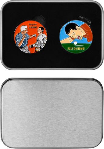 Golf Ball Markers with Hat Clip Box Set - Golf Gifts Golf Accessories for Men and Women Golfers in Saudi Arabia