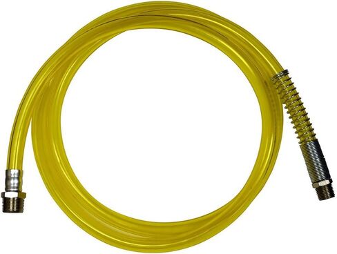 Gas & Go 80-593-14-A Replacement Hose 1/2 X 8 FT Hose, 1/2 & 3/4 Male fittings for Gas and Go Poly Fuel Cart GG-15PFC, GG-25PFC, and GG-25PFC-D , Yellow in Saudi Arabia