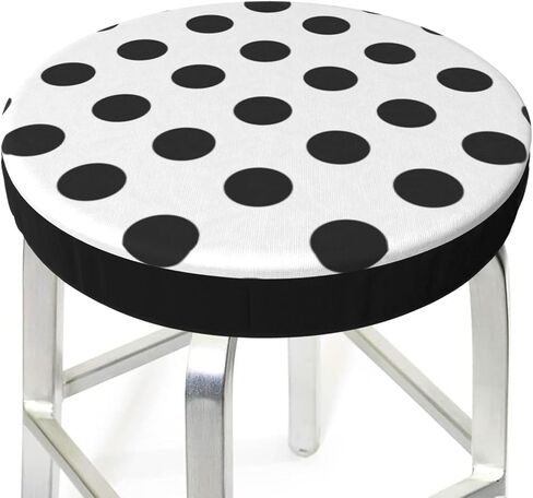 Gudetama Cute Bar Stool Cover Round Seat Cushion with Elastic Washable and Non Slip Bottom for Barstool Padded Chair Dustproof Slipcover 12 Inch - One Cushion Only in Saudi Arabia
