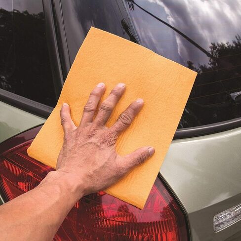 Ms Xpress 4pk Large 27 X 20 Inches Super Absorbent Chamois Cloth for Cars,Pets, Home and Kitchen Use - Original German Absorbent Shammy Towels - Chamois Machine Washable in Saudi Arabia