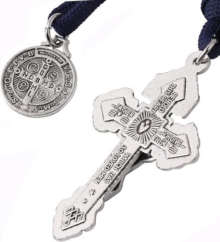 Pocket Rosary Open Style One Decade Stainless Steel Catholic Rosary Beads with Crucifix Saint Benedict Medal with Gift Bag in Saudi Arabia