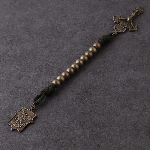 Pocket Rosary Open Style One Decade Stainless Steel Catholic Rosary Beads with Crucifix Saint Benedict Medal with Gift Bag in Saudi Arabia