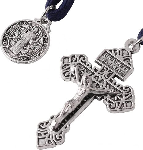 Pocket Rosary Open Style One Decade Stainless Steel Catholic Rosary Beads with Crucifix Saint Benedict Medal with Gift Bag in Saudi Arabia