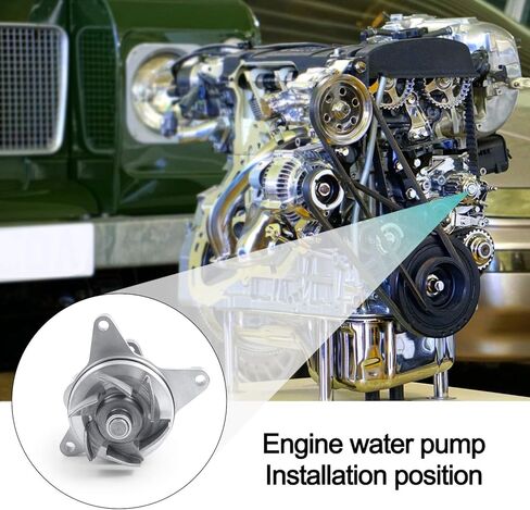 مضخة مياه AW4126 مع حشية متوافقة مع Ford Escape Explorer Focus Fusion، Mazda 3 5 6 B2300، Lincoln MKC MKT MKZ، Mercury Mariner Milan، Jaguar F-Pace XE XF، GMC Envoy in Saudi Arabia