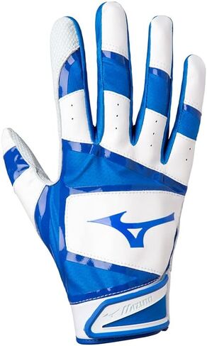 Mizuno B-303 Baseball Batting Gloves | Pair | Adult and Youth | Full Grain Leather Palm | AirMesh Inserts | QuikAdjust Wrist Tab in Saudi Arabia