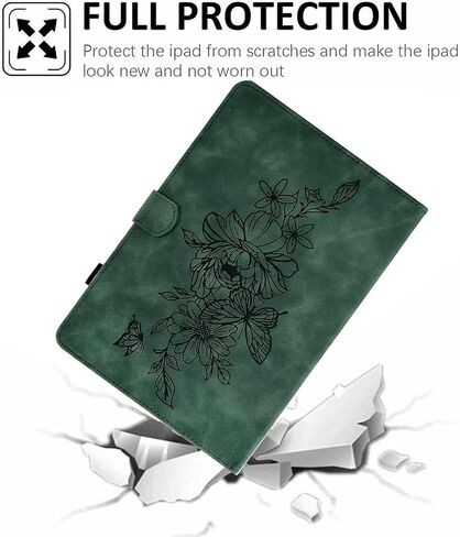 حافظة MonsDirect لجهاز Kindle Paperwhite الجيل الحادي عشر 2021 مقاس 6.8 بوصة، غطاء جلد سويدي مع حامل، تنبيه/غفو تلقائي مع حامل قلم لجهاز Kindle Paperwhite & Signature Edition وقارئ إلكتروني للأطفال 2021، بني in Kuwait