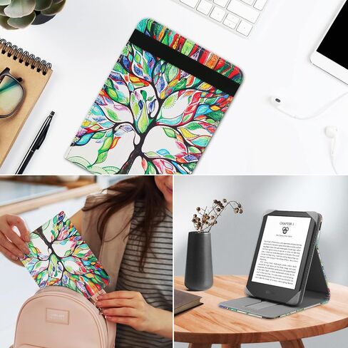 حافظة عالمية لجهاز Kindle الجديد مقاس 6 بوصات 2022 و2019/Kobo Clara HD/Kobo Clara 2E/Kobo Nia/Pocketbook Basic 4/Touch Lux 5 غطاء حامل لكتاب الجيب 6 بوصات/Tolino/Sony قارئ الكتب الإلكترونية، كوكبة in Saudi Arabia