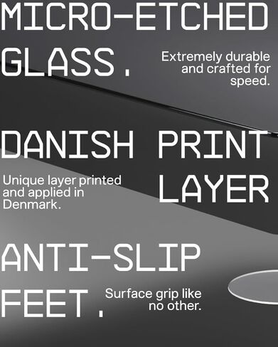 لوحة ماوس الألعاب SkyPAD Glass 3.0 XL مع شعار سحابي | حصيرة ماوس احترافية كبيرة | 400 × 500 مم | أبيض | سطح زجاجي خاص بدقة وسرعة محسنة in Kuwait