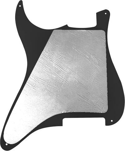 1Pcs Yootones 4 Hole Strat Pickguard Blank Scratch Plate Pick Guards Compatible with Fender Stratocaster Strat Electric Guitar Part (4Ply Black Pearl) in Saudi Arabia