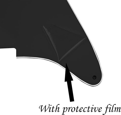 1Pcs Yootones 4 Hole Strat Pickguard Blank Scratch Plate Pick Guards Compatible with Fender Stratocaster Strat Electric Guitar Part (4Ply Black Pearl) in Saudi Arabia