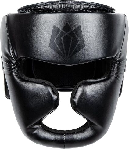 FitsT4 Boxing Headgear Head Protection Sparring Head Guard PU Leather Muay Thai Helmet for Martial Arts Karate BJJ Training in Saudi Arabia