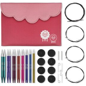 knitpro Zing Deluxe Deluxe Elebleable Telels 5 "(13 سم)