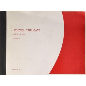 Sunday School-Weekly Report Book-Triplicate