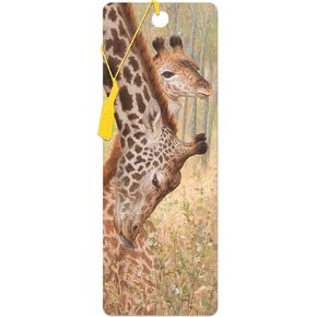 Bookmark - Tender Love from Deluxebase. A Giraffe Book Marker with lenticular 3D Artwork Licensed from Renowned Artist Beth Hoselton