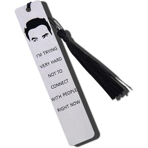 Funny Bookmarks for Book Lovers Gifts for Women Men Im Trying Very Hard Not to Connect with People Book Mark for Girls Boys Fun Gifts for TV Lovers Best Introvert Gifts Ideas Halloween Gifts for Her