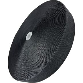 2" Sew-On Hook Nylon Tape Black 50 YD Roll (150 FT)