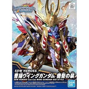 Bandai Hobby - SD Gundam World Heroes - Cao Cao Wing Gundam Isei Style, Bandai Spirits Model Kit