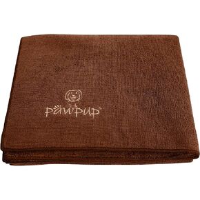 Dog Towels for Drying Dogs Super Absorbent Microfiber Pet Grooming Towel for Dogs, Cats and Other Pets (55 x 28 Inches, Brown)