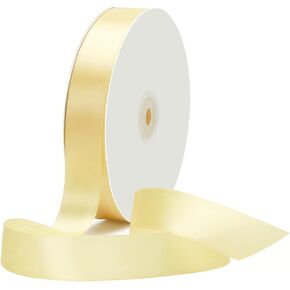 1 Inch x 100yds Satin Ribbon Solid Fabric Ribbons Roll for Gift Wrapping,Floral,Balloons,Craft Sewing,Valentine's Day,Wedding,Birthday Party Decoration(Black)