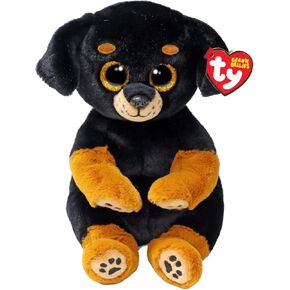 Ty Beanie Bellies – Randi The Little Dog with Glitter Golden Eyes, Original Plush Animals with Soft Belly 20 cm – T41290
