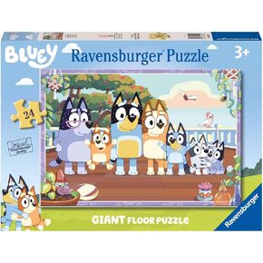 Ravensburger Bluey Toys - 24 Piece Giant Floor Jigsaw Puzzle for Kids Age 3 Years Up - Gifts for Toddlers