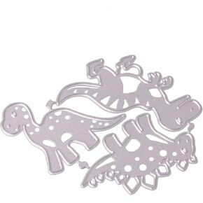 Dinosaur Metal Die Cuts Carbon Steel Cute Different Shapes Animals Cutting Dies for Crafts Card Making DIY Scrapbooking Metal Animal Cutting Dies Die Cuts Stencils Card Making Accessories