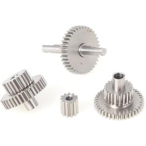 LCX Racing 1/18th RC Crawler Car Stainless Steel Transmission Gearbox Gears Set for TRX4M, Upgrades Parts Accessories (16.6:1)