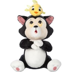 Disney Store Official Pinocchio 85th Anniversary Stuffed Animals - Figaro & Cleo Cat Plush - Embroidered Features, Organza Fins, Soft Huggable Stuffing - Disney Vault Collection Plushie