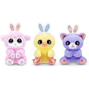 Easter Plush Toys by ZURU Adorable Cuddly Companion Nestled in a Colorful Cone, Perfect for Easter Fun and Collectible Joy (3 Pack)