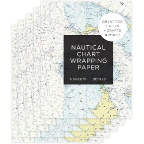 Vintage Map of the World Wrapping Paper - Premium 28"X20" 5-Sheet Gift Wrap Per Pack. Spectacular Colton 1855 Edition. Unique, Strong & Recyclable - From Journo Travel. (2 STYLES AVAILABLE)