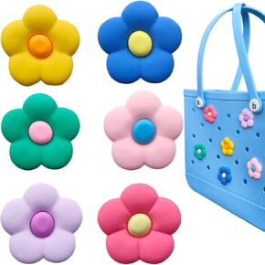Accessories for Bogg Bag, Charms Compatible with Bogg Bag Original All Models, Insert Decorative flowers for Beach Tote Bags