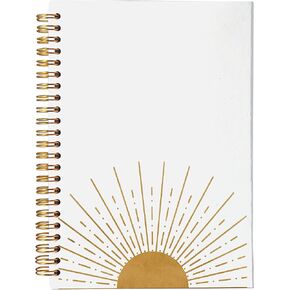 VNWEK Boho Notebook,Hardcover Spiral Notebooks 5.5×8.3 Inch,Aesthetic Notebook,Boho JournalGifts For Woman Man