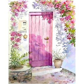 Xcemhil Paint بواسطة أرقام أرقام للعين البالغين ، والطلاء حسب العدد واللوتس ، والطلاء من أرقام أرقام للمبتدئين للبالغين للهدية وديكور الجدار المنزلي 16 × 20 بوصة