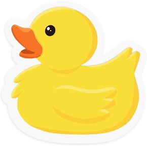 16Pcs Rubber Duck Sticky Notes Cute Yellow Duck Shape Self Adhesive Notepad Removable Memo Pad for Home Classroom Office Party Decor