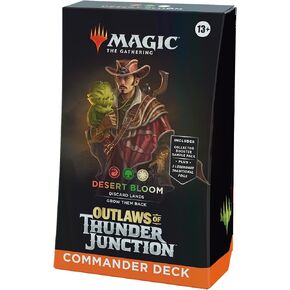 Magic: The Gathering Outlaws of Thunder Junction Commander Deck Bundle - Includes All 4 Decks (Quick Draw, Desert Bloom, Grand Larceny, and Most Wanted)