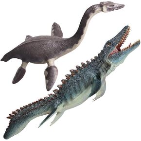 Gemini&Genius Mosasaurus Plesiosaurus Dinosaur Shark Toys - Sea Monster Well Made Toy Figurines - Toy Gifts, Display Collections and Room Decor for Kids and Adults