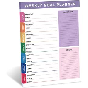 Toplive Weekly Planner Desk Notepad, 52 Sheets Undated To Do List Planning Notebook with Spiral Bound, 6.5 x 9.5 in Desk Weekly Agenda for Work School Office Home, Pink