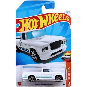 Hot Wheels 63 Studebaker Champ (White), HW Hot Trucks 9/10