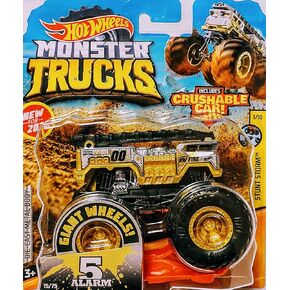 Hot Wheels Monster Jam 5 Alarm Includes Crushable Car 15/75 Stunt Storm 1/10