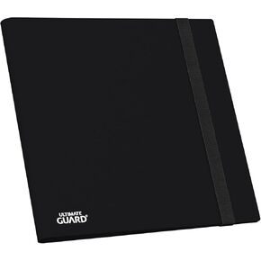 Ultimate Guard Flexxfolio | 12 Side-Loading Pocket for Trading Card Storage up to 480 Cards Binder, Sturdy Card Collection Designed for Double-Sleeved Cards, Black Quadrow Card Album Folder for TCG