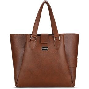Yaza Laptop Bag for Women 15.6 Inch Laptop Tote Work Bag Professional Vegan Leather Computer Briefcase Water-resistant Business Teacher Office Bag Handbag