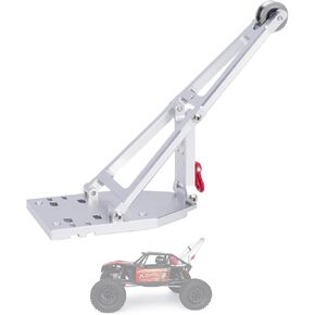 Capra Crane Arm,Aluminium Winch Rescue Truck/Tow Truck Crane Arm Wrecker kit for 1/10 RC Crawler Car Axial Capra 1.9UTB Trail Buggy Simulation(Black) in Kuwait