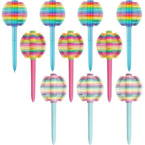10 Pack Rotatable Fidget Ballpoint Pen for Students,Gift for Children (Multicolor)